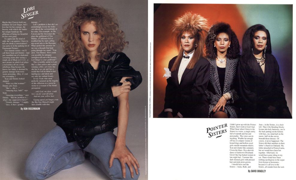Lori Singer | Esquire | JUNE 1987